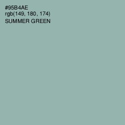 #95B4AE - Summer Green Color Image